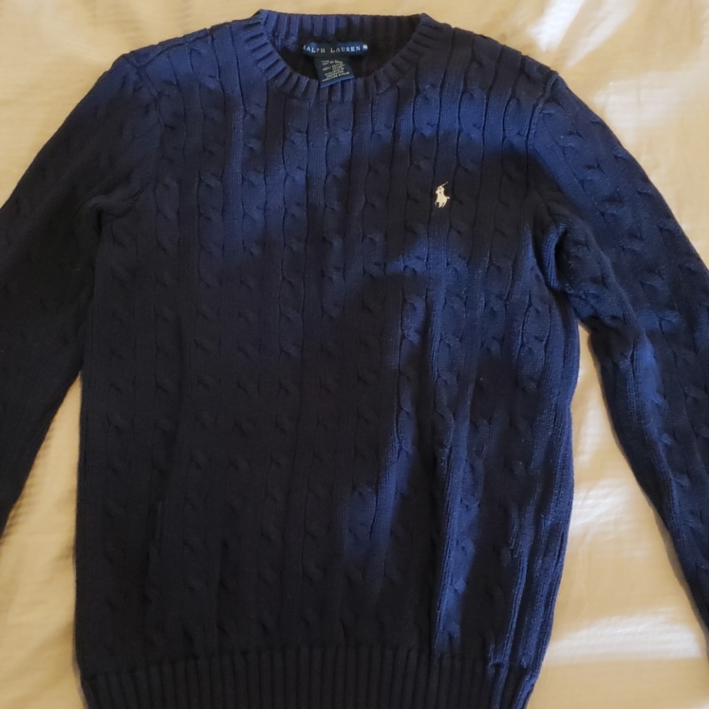 Ralph Lauren Navy Sweater in Medium